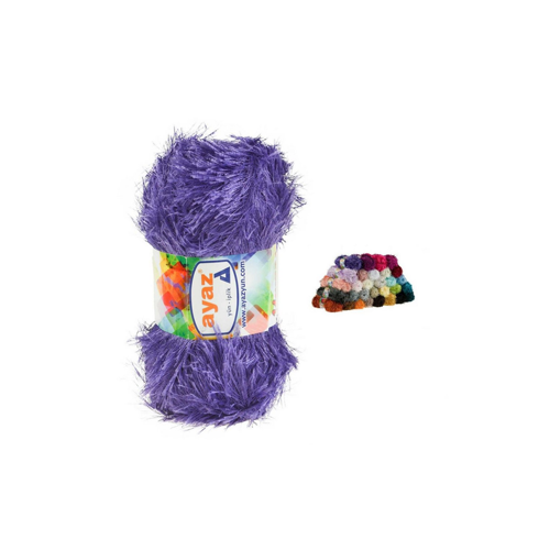 Bild von maDDma 100g Strickgarn Yumos Fransenstrickgarn – 1187 lila