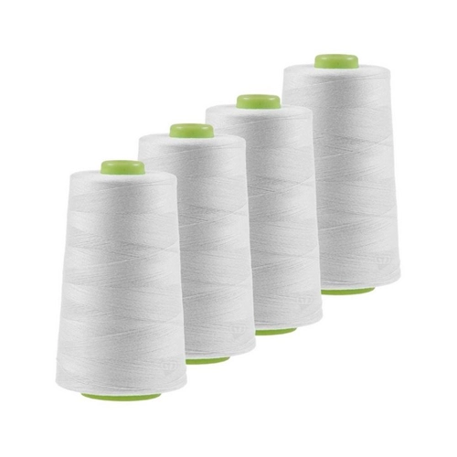 Bild von maDDma 4 x 4572m Qualitäts Overlockgarn Nähgarn Polyester Overlockgarn, A725 lichtgrau