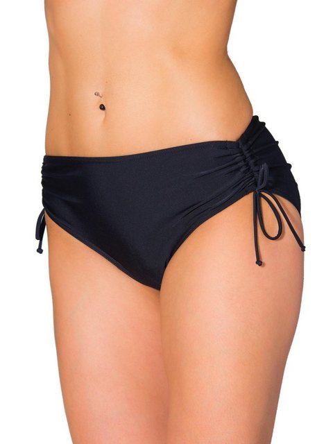 Bild von Aquarti Damen Bikinihose mit Raffung und Schnüren, Farbe: Schwarz, Größe: 38