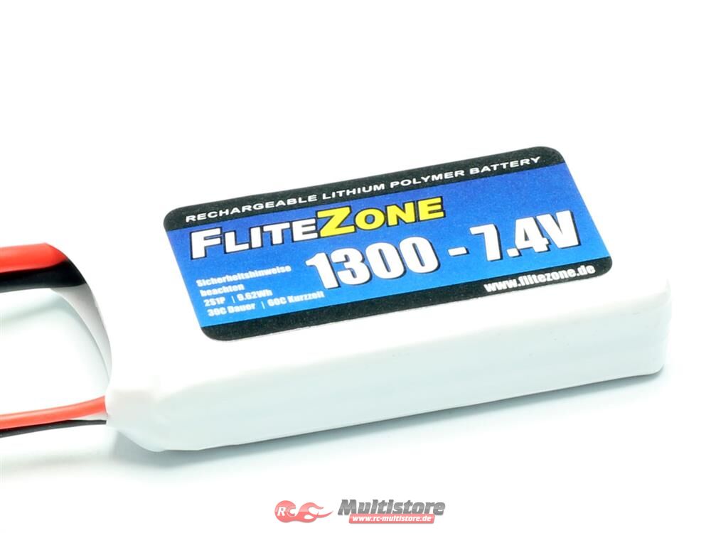 Bild von FliteZone LiPo Akku 1300 - 7,4V / C6070