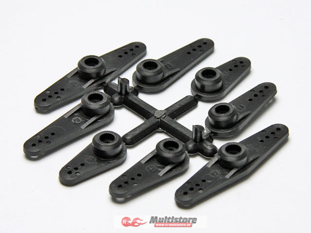 Bild von PICHLER Servohebel Set Nylon verstärkt (Hitec - schwarz) / C2280