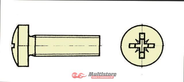 Bild von Extron Nylon Schraube Zylk. mit Kreuz M 3X20 (VE=10St.) / X0641