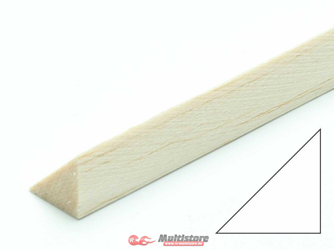 Bild von PICHLER Balsa Dreikantleiste 6 x 6 x 1000mm rechtwinklig (VE=12St.) / 15350