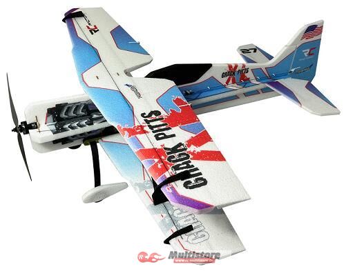 Bild von RC Factory Doppeldecker Crack Pitts XL blau / 1000mm / 15826