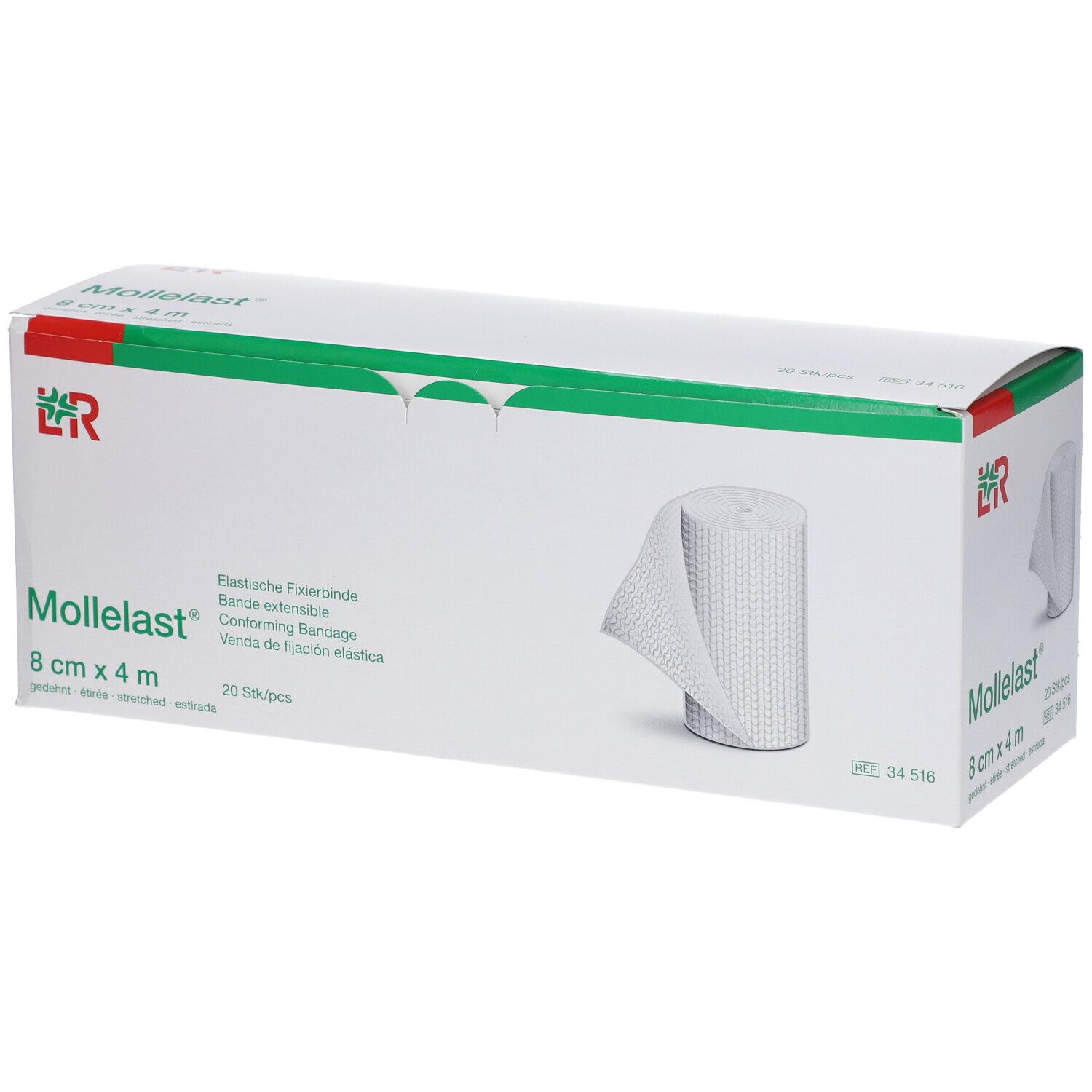 Bild von Mollelast Binden 8cmx4m Einzeln Verpackt - Zur Wundversorgung