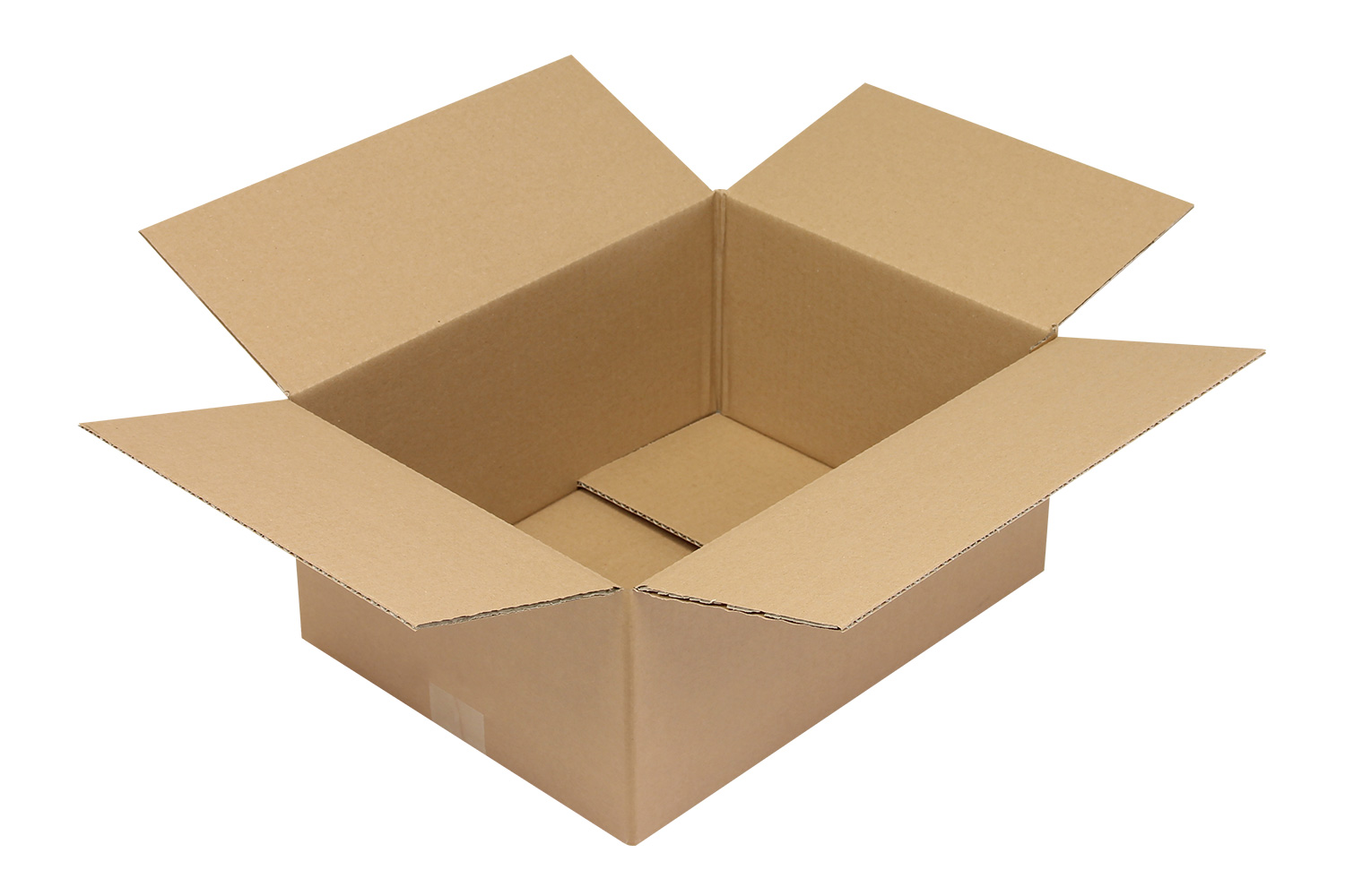 Bild von Wellpapp-Faltkarton, 1-wellig, 400x300x180 mm (L x B x H), Qualität 1.30, braun
