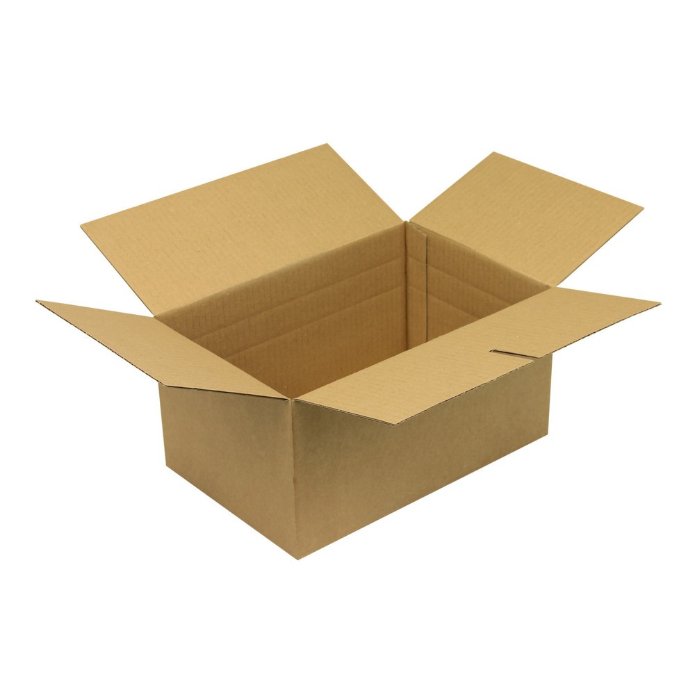 Bild von Wellpapp-Faltkarton 1-wellig, 285x185x140mm, B5, Qual. 1.3B, braun,Fefco 0711,Autom.-Boden,
