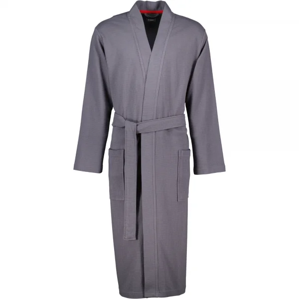 Bild von Cawö Home Herrenbademantel 816 Kimono Pique, Kimono, 100% Baumwolle, extraleicht