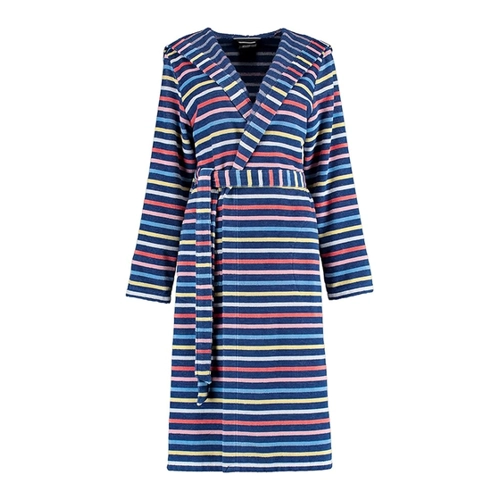 Bild von Cawö Damen Bademantel Kimono 3343 - Farbe: blau-multicolor - 12 - M