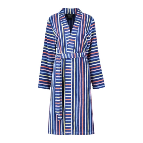 Bild von Cawö Damen Bademantel Kimono 3343 - Farbe: blau-multicolor - 12 - L