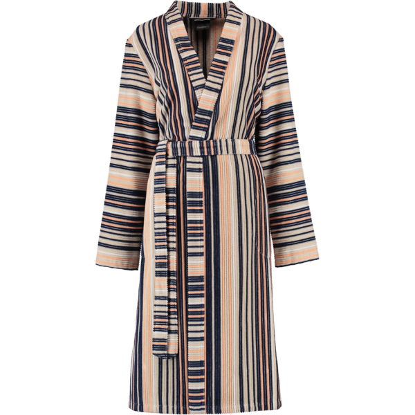 Bild von Cawö Damenbademantel Streifen 4349 Kimono Velours, Kimono, 100% Baumwolle