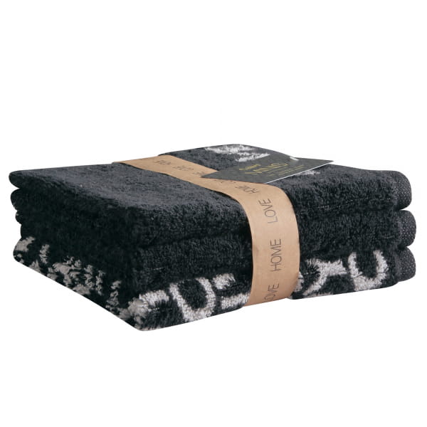 Bild von Cawö Seiftücher Minis Mix 9909 3er Pack - Farbe: schwarz - 97