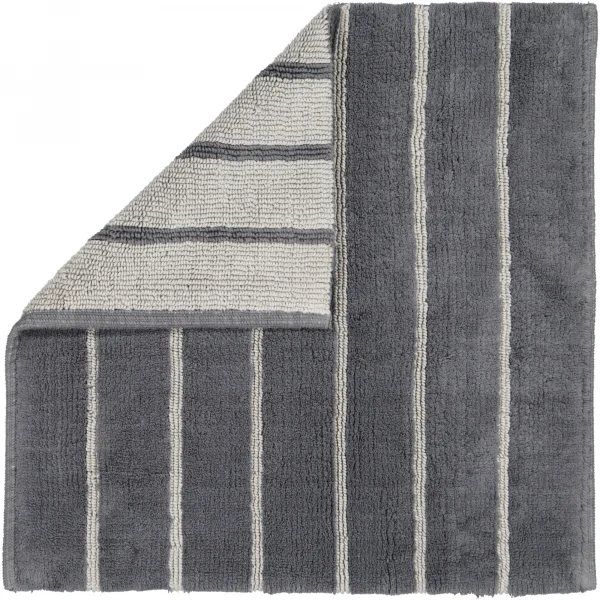 Bild von Cawö Home Badteppiche Balance Streifen 1008 - Farbe: anthrazit - 73 - 60x60 cm