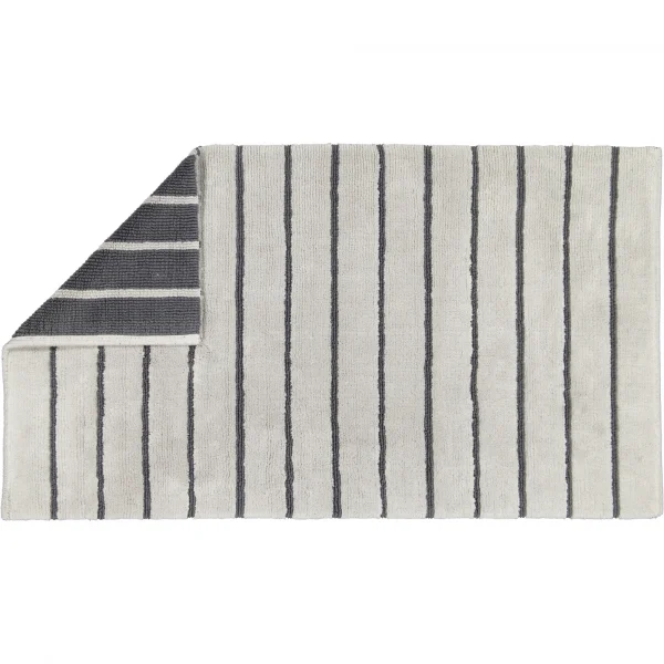 Bild von Cawö Home Badteppiche Balance Streifen 1008 - Farbe: platin - 77 - 70x120 cm