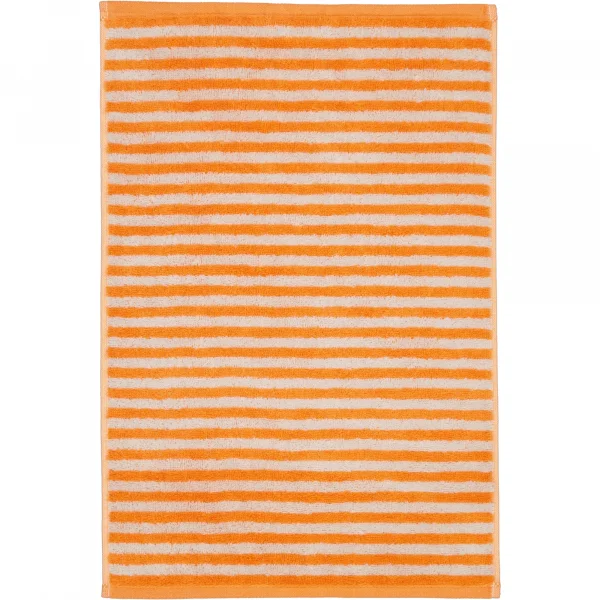 Bild von Cawö Handtücher Campus Ringel 955 - Farbe: mandarine - 33 - Gästetuch 30x50 cm
