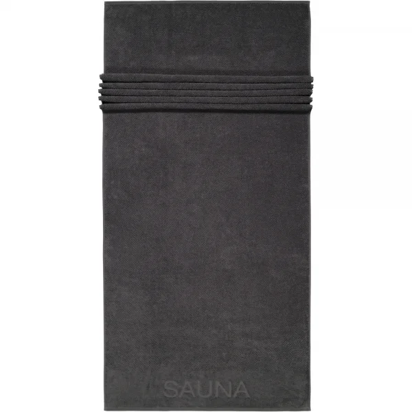 Bild von Cawö Saunatücher Pure 6501 - Farbe: basalt - 740 - 80x200 cm