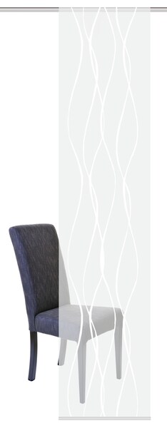 Bild von HOME WOHNIDEEN Schiebegardine STEWART, Klettband (1 St), transparent, Scherli, HxB: 245x60, inkl. Befestigungszubehör