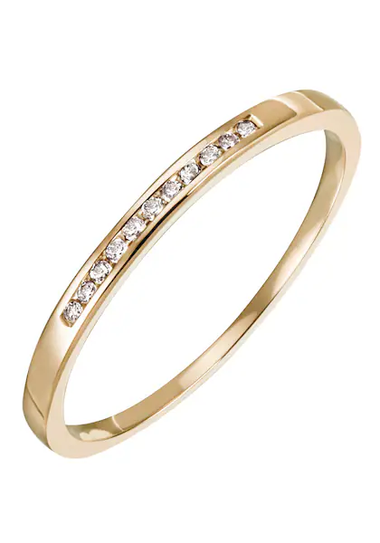 Bild von Firetti Diamantring »Schmuck Geschenk Gold 585 Damenring Verlobungsring Goldring Memoire«, mit Brillanten