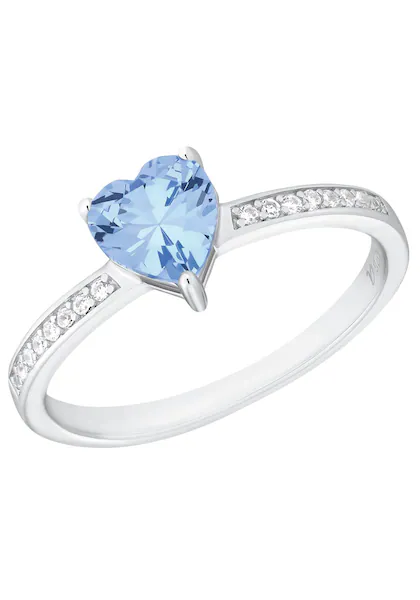 Bild von Amor Ring 925 Sterling Silber Damen Ringe, mit Zirkonia synth., Silber, Herz, Kommt in Schmuck Geschenk Box, 2035680