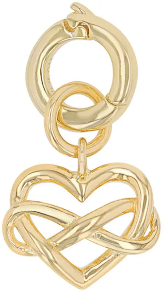 Bild von Amor Charm 925 Sterling Silber Damen Charms, 1,8 cm, Weiß, Herz, Kommt in Schmuck Geschenk Box, 2038515