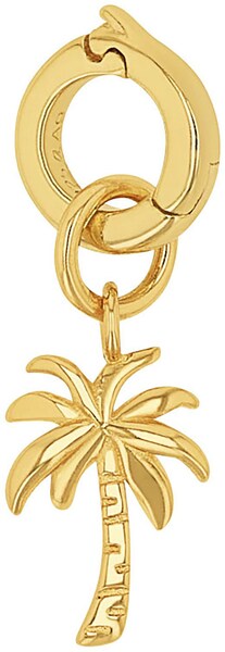 Bild von Amor Charm 925 Sterling Silber Damen Charms, 1,9 cm, Gold, Palme, Kommt in Schmuck Geschenk Box, 2038518