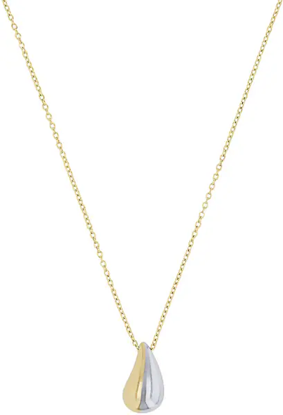 Bild von amor Damen Kette mit Anhänger, 925er Silber, BICOLOR