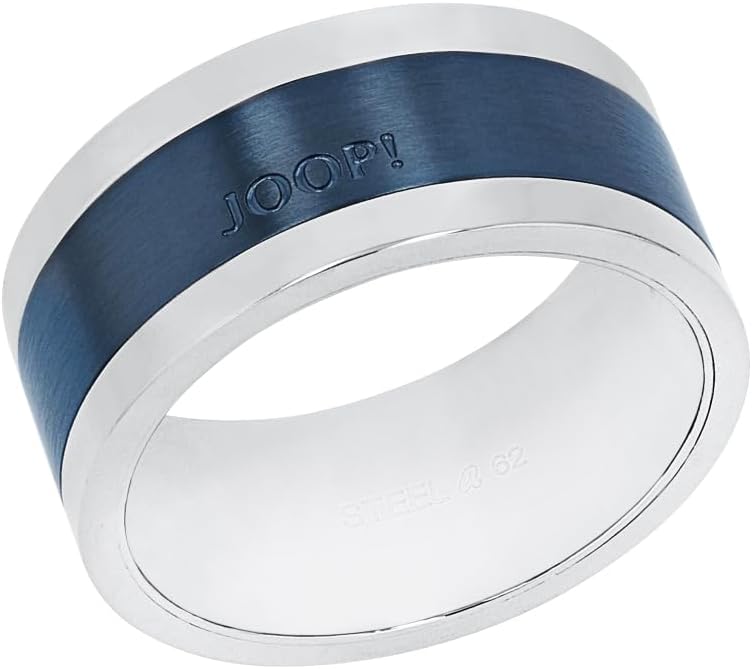 Bild von JOOP! Herren Echtschmuck Ring Edelstahl IP blau Geschenkidee Geburtstag