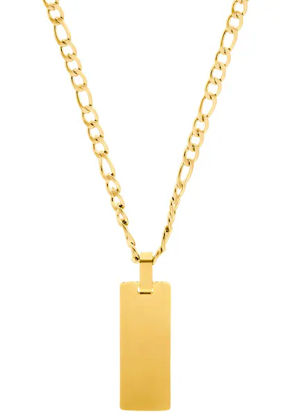 Bild von JOOP! Kette mit Anhänger Edelstahl Unisex Damen Herren Halsschmuck, 60 cm, Gold, Kommt in Schmuck Geschenk Box, 2035895