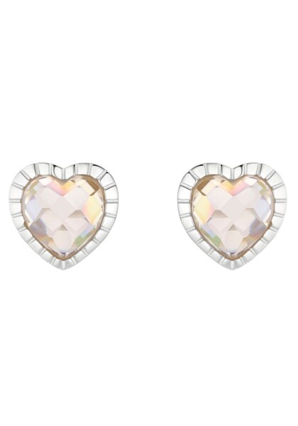 Bild von NOELANI Ohrstecker 925 Sterling Silber Damen Ohrschmuck, mit Zirkonia synth., 1,3 cm, Silber, Herz, Kommt in Schmuck Geschenk Box, 2036356