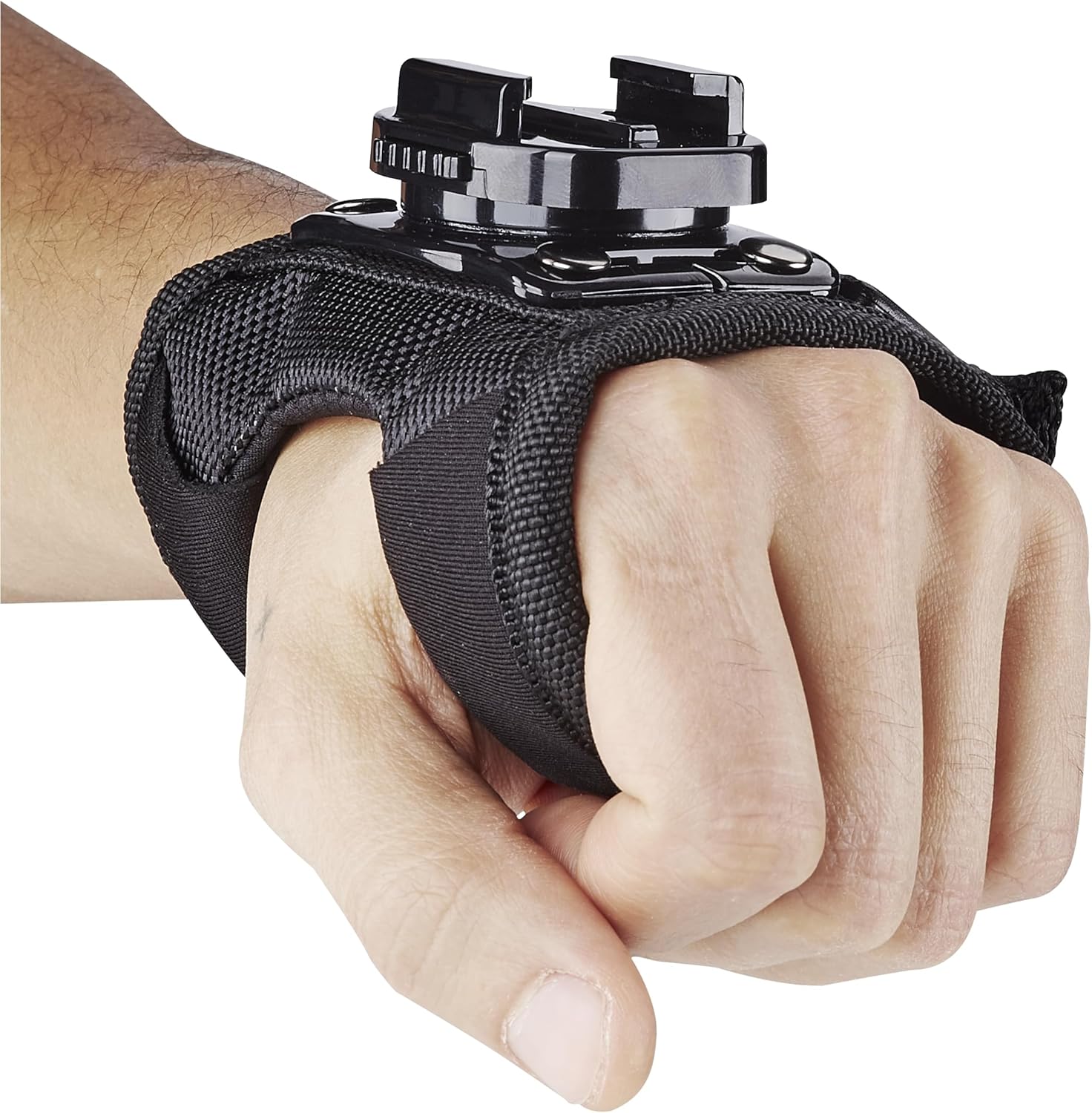 Bild von Mantona Armgurt mit 360 Grad drehbarem Schnellspann Halter (für GoPro Hero 11 10 9 8 7 6 5 4 3+, Session und andere kompatible Action Cams, sicherer Halt für Ihre Actioncam) schwarz