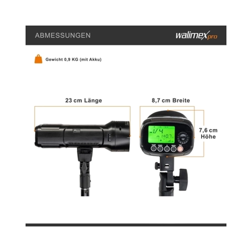 Bild von Walimex pro Studio-Akkublitz Mover 200 TTL