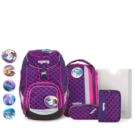 Bild von ergobag PACK Schulrucksack-Set LUMI Edition PerlentauchBär, 6-teilig