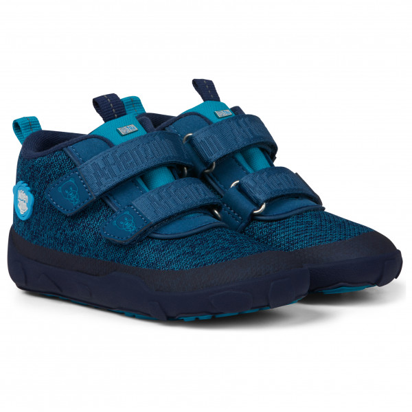 Bild von Affenzahn Übergangsschuh Knit Happy wasserdicht atmungsaktiv vegan mit Kaltfutter, Klettverschlüssen und Rutschfester Sohle Größe 21-32 Bär - Blau
