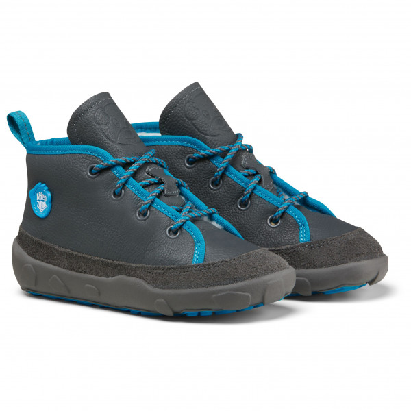 Bild von Affenzahn Mid Boot Winterschuh Leder Easy Grey Turquoise Dog Größe 29