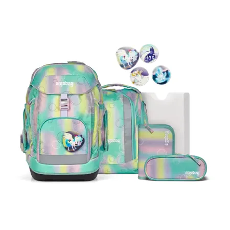 Bild von ergobag Schulranzen Schulranzen-Set MAXI ZauBärwelt 6-teilig (6-teilig), ergonomisch, ab 1. Klasse, Your-Size-System