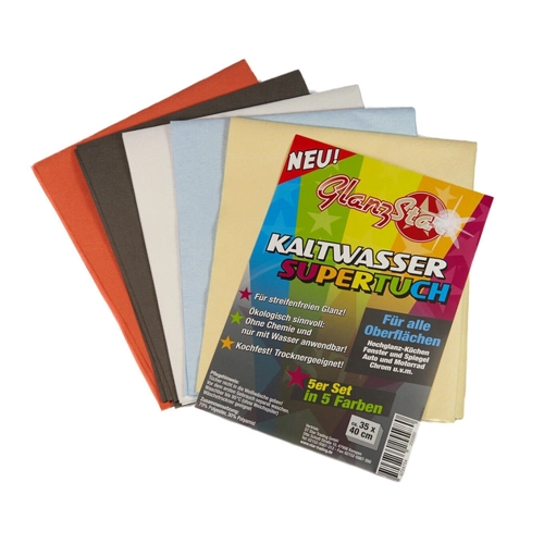 Bild von Glanzstar Kaltwasser Supertuch 5er Set – Bunt und Vielseitig