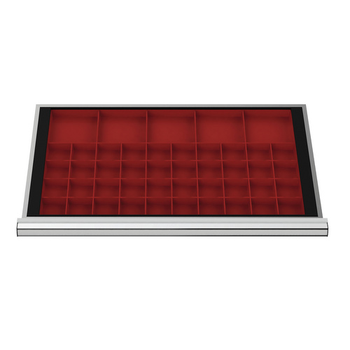 Bild von Simplaflex Schubladenorganizer, BxT: 800 x 450 mm, Kunststoff - rot