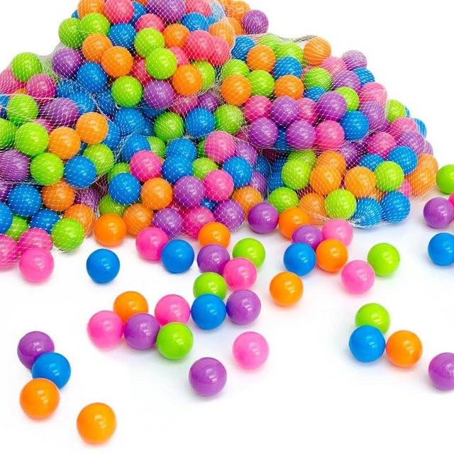 Bild von LittleTom Bällebad-Bälle Bunte Bälle für Bällebad 5,5cm Babybälle (650-St), Plastikbälle Baby Spielbälle
