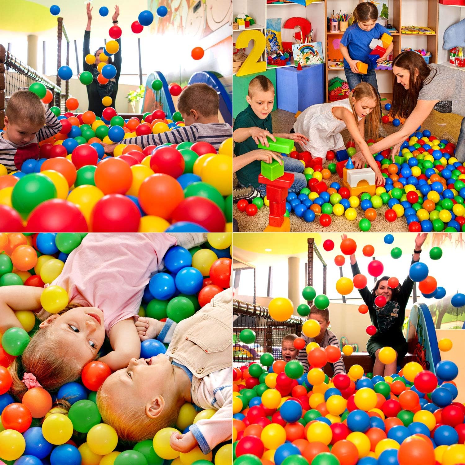Bild von LittleTom 10000 Bunte Bälle für Bällebad 7cm Babybälle Plastikbälle Baby Spielbälle