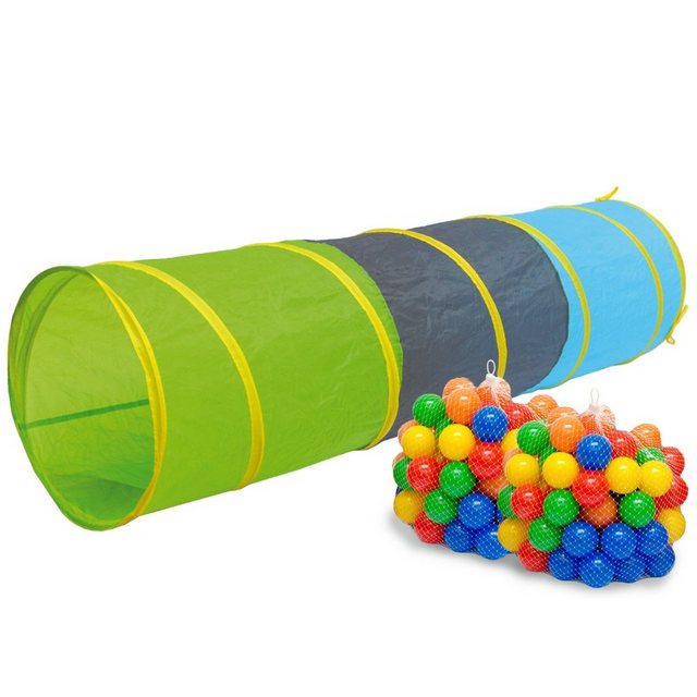 Bild von LittleTom Spieltunnel Spieltunnel+200 Bälle Kriechtunnel Krabbeltunnel, Zelt Tunnel