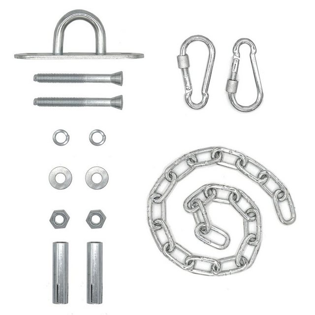 Bild von AMANKA Deckenhaken 230kg Hängesessel Kette mit Deckenhaken, 66cm Aufhängung Boxsack