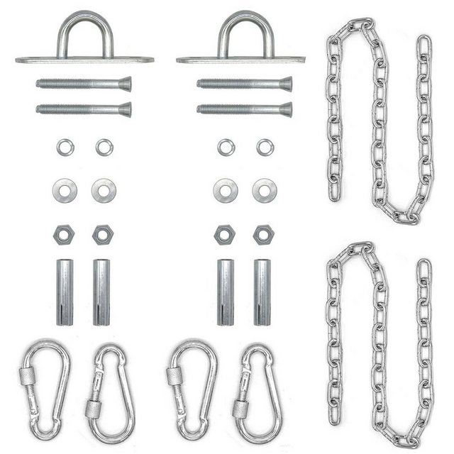 Bild von AMANKA Wandhalter 2 x 230 kg Hängesessel Kette mit Deckenhaken, (Set), 100 cm Aufhängung Boxsack
