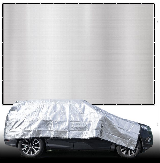 Bild von AMANKA Sonnensegel 6x7 m Alu Schattennetz Auto Abdeckung Hitzeschutz, Hund Sonnensegel Camping