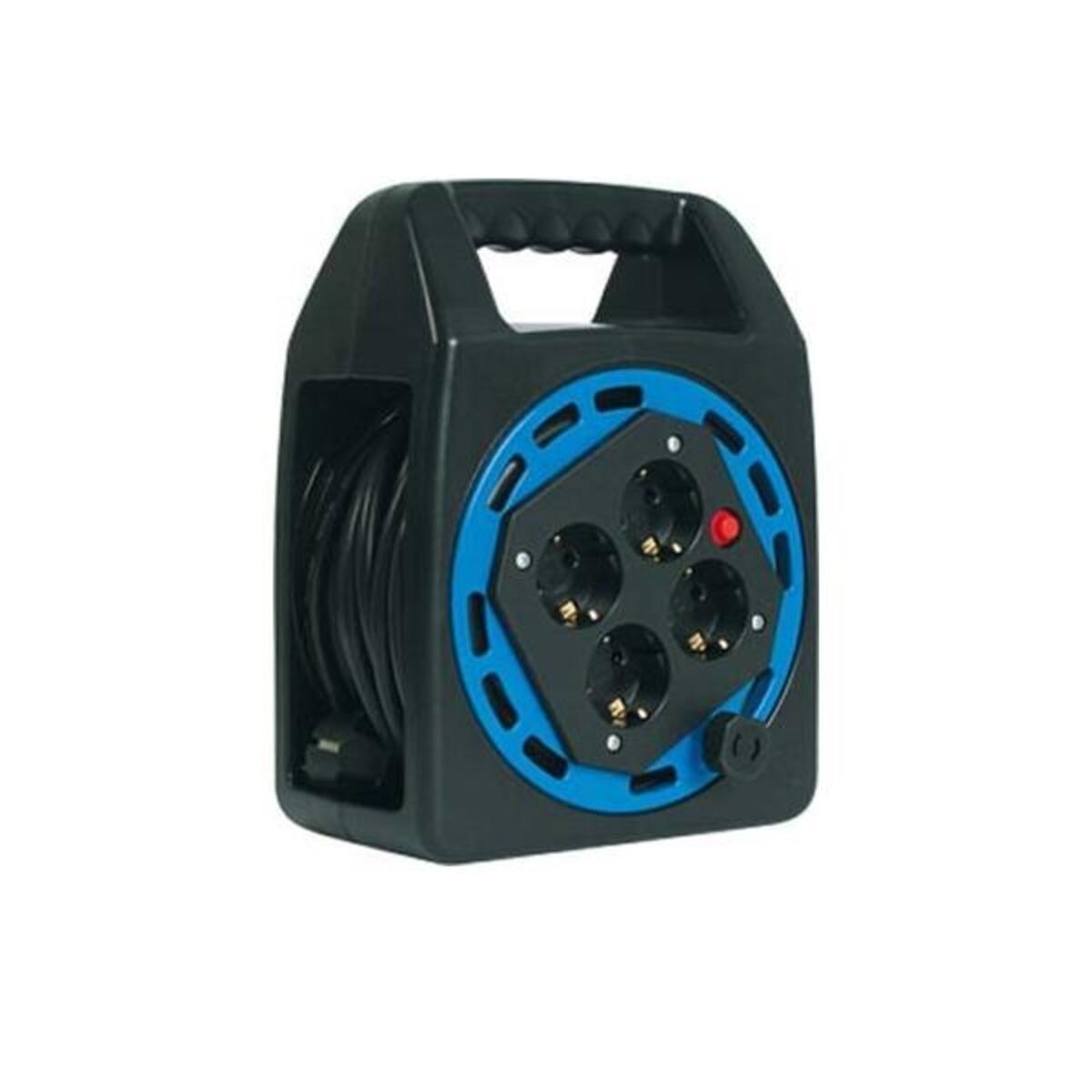Bild von Bachmann Aufrollkabelbox 4x Schutzkontakt AC230V Kabeltrommel (Kabellänge 20 m), 20 m