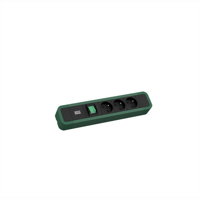 Bild von Bachmann PRIMO 2 3xUTE 1xSchalter 2,0m CEE7/7 RAL6028 Steckdosenleiste (Kabellänge 2 m)