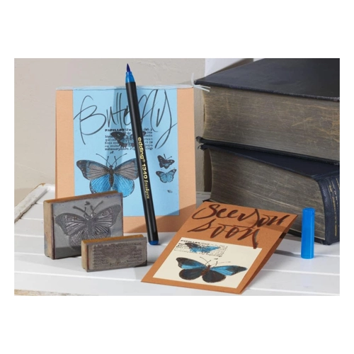 Bild von edding 1340 Pinselmaler Brushpen - Silbergrau
