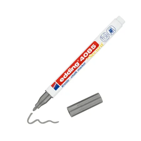 Bild von Edding 4085 4-4085054 Kreidemarker Silber 1 mm, 2mm
