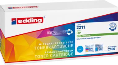Bild von edding Tonerkartusche edding EDD-2211 cyan Toner kompatibel zu HP 415A (W2031A)