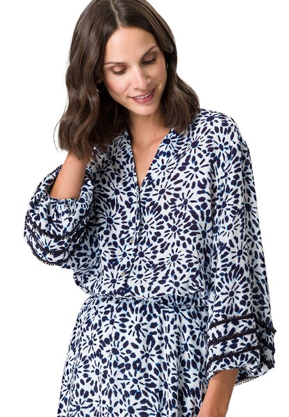 Bild von Zero Klassische Bluse »zero Bluse Print mit V-Ausschnitt«