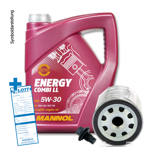Bild von Ölwechsel Set 5 Liter 5W30 Öl + Ölfilter + Ablassschraube
